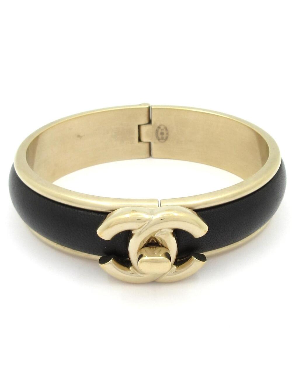 Chanel Coco Gold Black Hardware Leather #368605C11B
